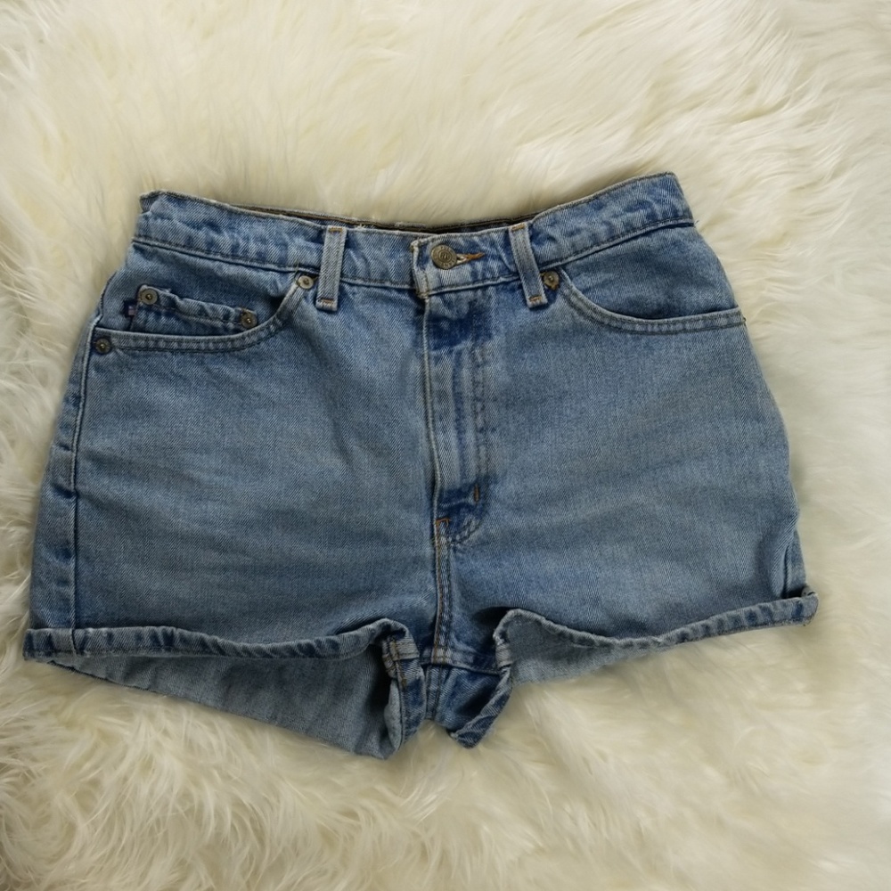 Vintage High Waisted RL Polo Jean Shorts Size 8